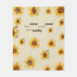 Sonnenblume Fleece Blanket