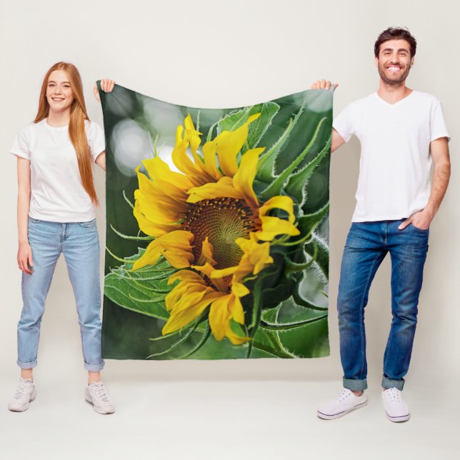 Sonnenblume Fleecedecke (Beispiel)