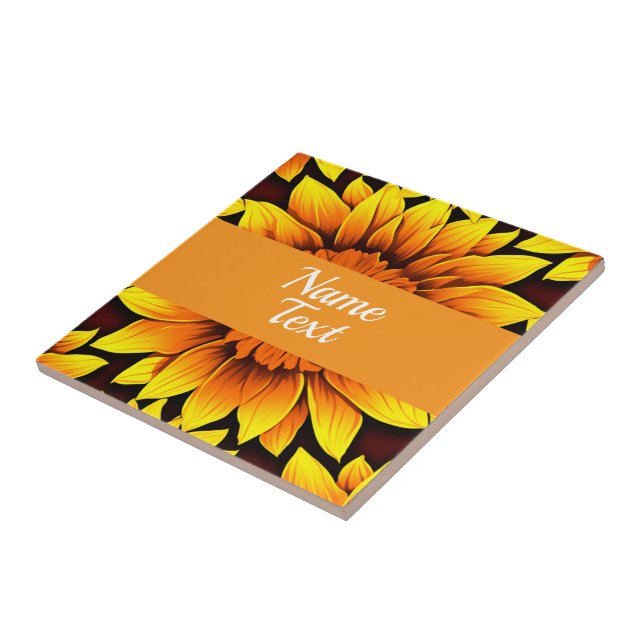 Sonnenblume Fliese (Seite)