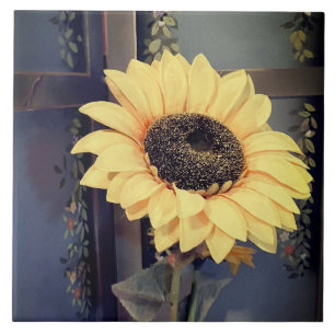 Sonnenblume Fliese