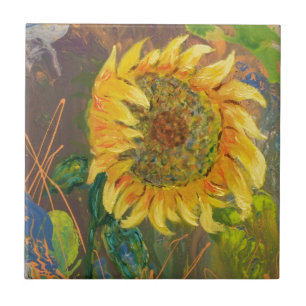 Sonnenblume Fliese