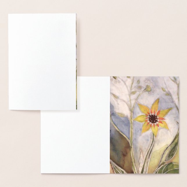 Sonnenblume Folienkarte (Anzeige)