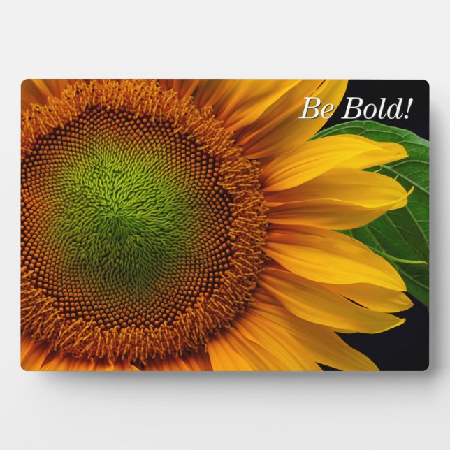 Sonnenblume Fotoplatte (Vorderseite)