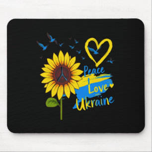 Sonnenblume Frieden Liebe Ukraine Ukraine-Flagge K Mousepad