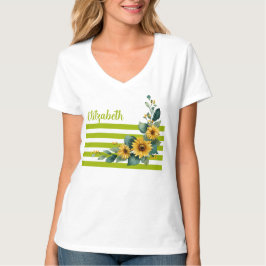 Sonnenblume Fröhlicher T - Shirt
