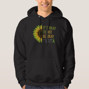 Sonnenblume für psychische Gesundheitsaufklärung Hoodie