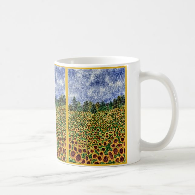 Sonnenblume-Galaxie Kaffeetasse (Rechts)