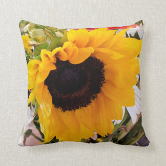 Sonnenblume-/Gänseblümchen-Kissen Kissen