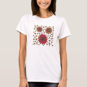 Sonnenblume-Gekritzel T-Shirt