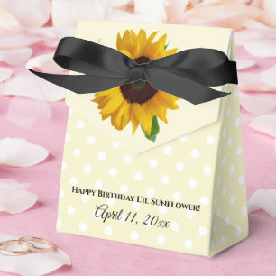 Sonnenblume Gelb Geburtstagsgeschenk   Favor Box Geschenkschachtel