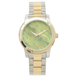 Sonnenblume Gelbe Wavy Textur Armbanduhr