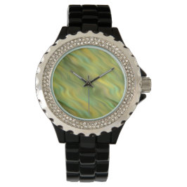 Sonnenblume Gelbe Wavy Textur Armbanduhr