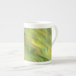 Sonnenblume Gelbe Wavy Textur Prozellantasse