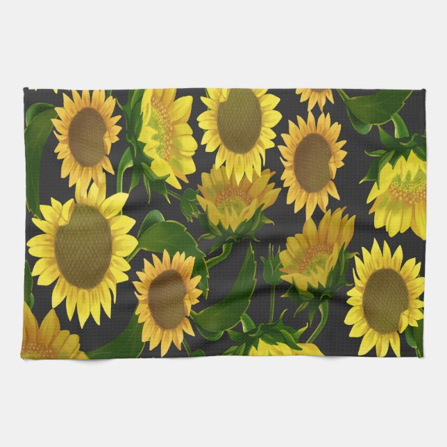 Sonnenblume Geschirrtuch (Horizontal)