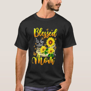 Sonnenblume gesegnet, als Mama glückliche Mütter D T-Shirt