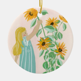 Sonnenblume Girl Ornament