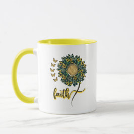 Sonnenblume Glaube inspiriert klassische Tasse, 11 Tasse