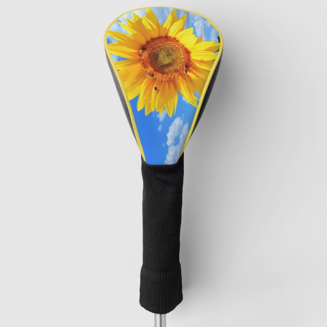 Sonnenblume Golf Head Cover Headcover (Vorderseite)