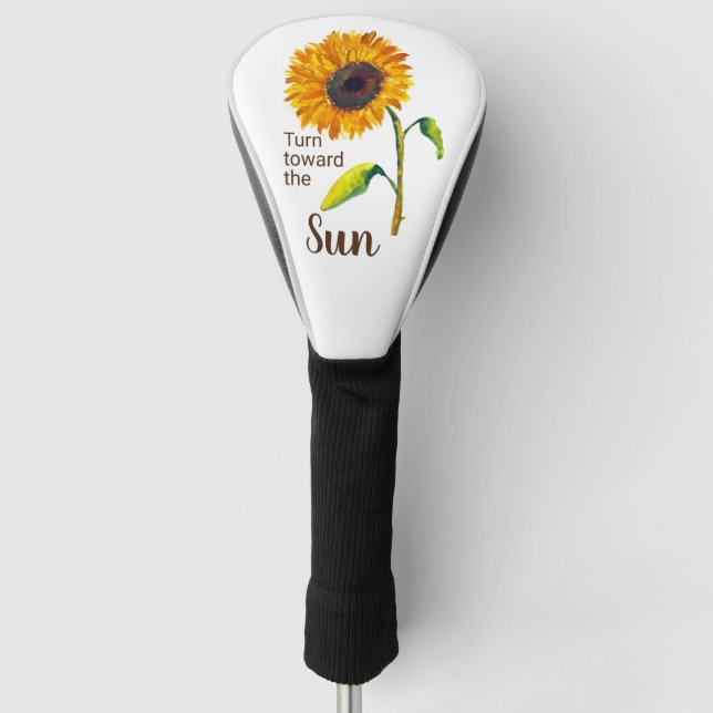 Sonnenblume Golf Headcover (Vorderseite)