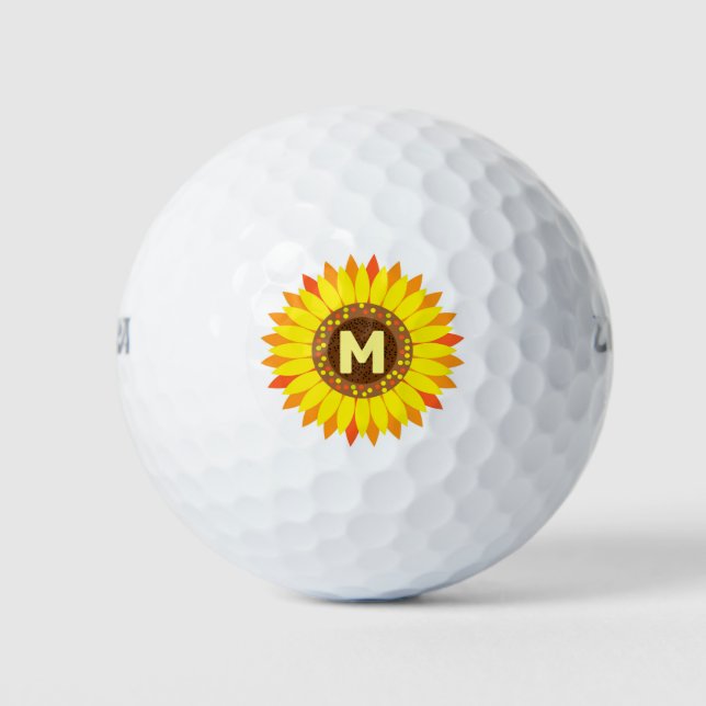 Sonnenblume Golfball (Vorderseite)
