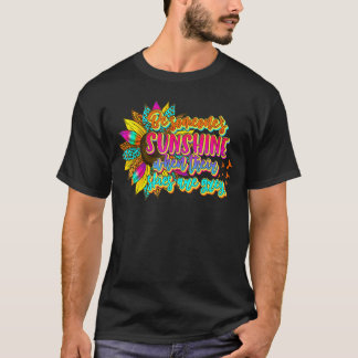 Sonnenblume Grafischer Sommer Niedlich Lässig 4 T-Shirt