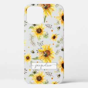 Sonnenblume Graue gelbe Hummel Eukalyptus Leaf Case-Mate iPhone Hülle