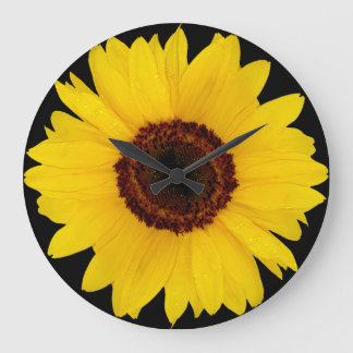 Sonnenblume Große Wanduhr