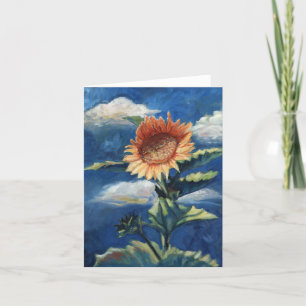 Sonnenblume-Gruß-Karte Karte