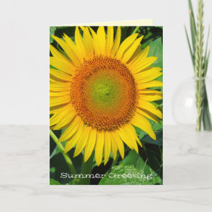 Sonnenblume: Grußkarte Karte
