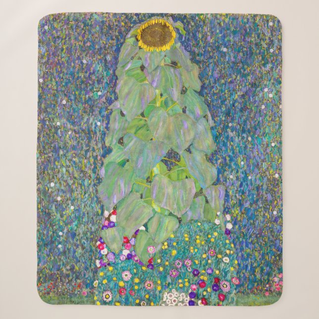 Sonnenblume | Gustav Klimt | Sherpadecke (Vorderseite)