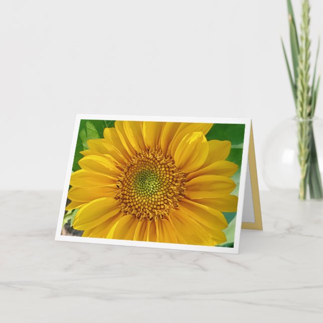 Sonnenblume Happy Birthday Card Karte (Vorderseite)