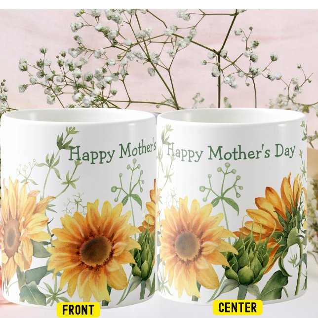 Sonnenblume Happy Mother's Day Coffee Tasse (Von Creator hochgeladen)