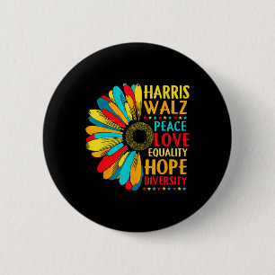 Sonnenblume Harris-wheimer 2024 Peace Lgbt Harris- Button