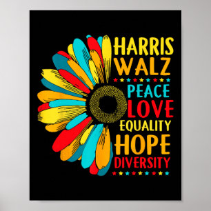 Sonnenblume Harris-wheimer 2024 Peace Lgbt Harris- Poster