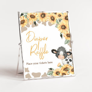 Sonnenblume Heilige Kuh Babydusche Windelwindeln Poster
