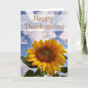 Sonnenblume & Himmel :: Frohe Thanksgiving Karte