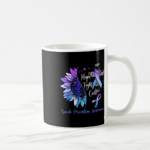 Sonnenblume Hoffnung Kampf Heilung Suizidpräventio Kaffeetasse