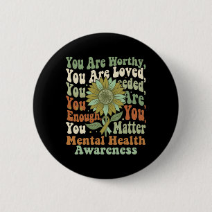 Sonnenblume Hoffnung Psychische Gesundheit Bewusst Button