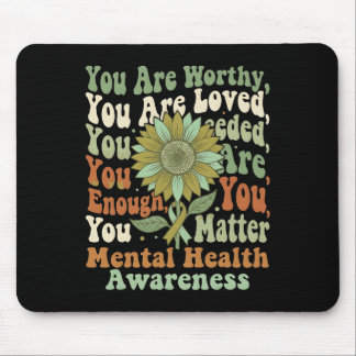 Sonnenblume Hoffnung Psychische Gesundheit Bewusst Mousepad
