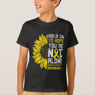 Sonnenblume Hoffnung Suizidprävention Bewusstsein T-Shirt