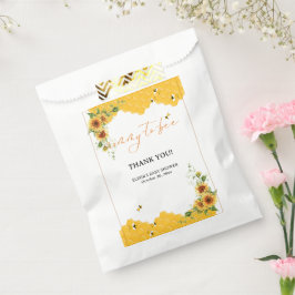 Sonnenblume Honeycomb Mommy-to-Bee Babydusche Geschenktütchen