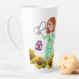 Sonnenblume Hummelnurse Latte Tasse
