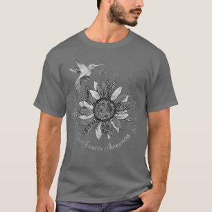 Sonnenblume Hummingbird Zebra Seltene Krebserkrank T-Shirt