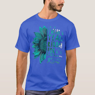 Sonnenblume Ich trage Aquamarine Band für PTSD-Bew T-Shirt