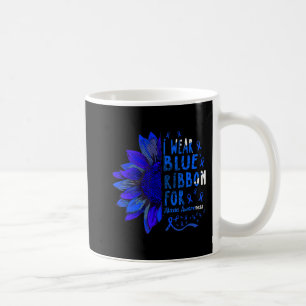 Sonnenblume Ich trage blaues Band für Ataxie Sensi Kaffeetasse