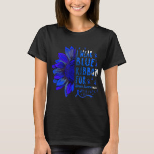 Sonnenblume Ich trage blaues Band für Ataxie Sensi T-Shirt