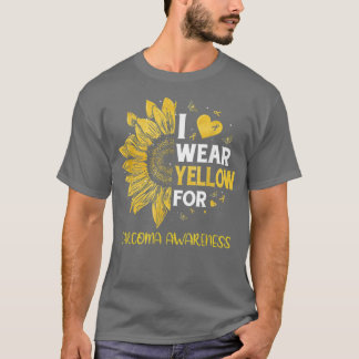 Sonnenblume Ich trage Gelbe Ribbon Sarcoma Bewusst T-Shirt