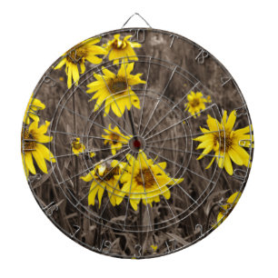 Sonnenblume im Rocky Mountain Dartscheibe