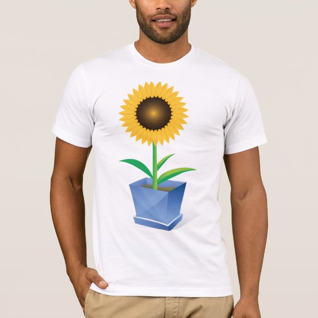 Sonnenblume im T - Shirt von Pot Mens (Vorderseite)