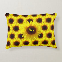 Sonnenblume - Innenhof Fun Akzent Kissen